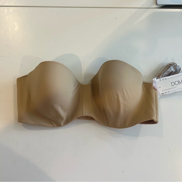 Dominique Bella Seamless Strapless Bra, Mocha, 38C - Picture 4 of 7